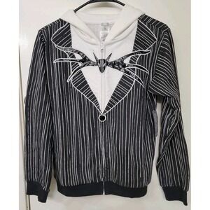 NWT Disney Store Jack Skellington Zip Long Sleeved Hoodie Jacket KIDS SZ 13